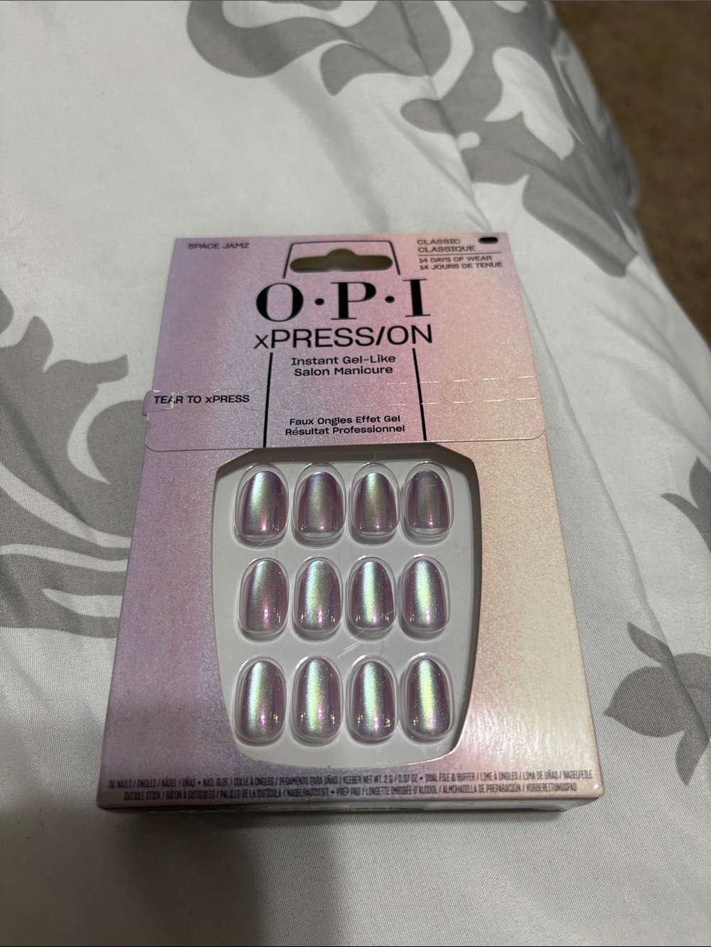 OPI xPRESS/ON Iridescent Pearl Pink Press-On Nails